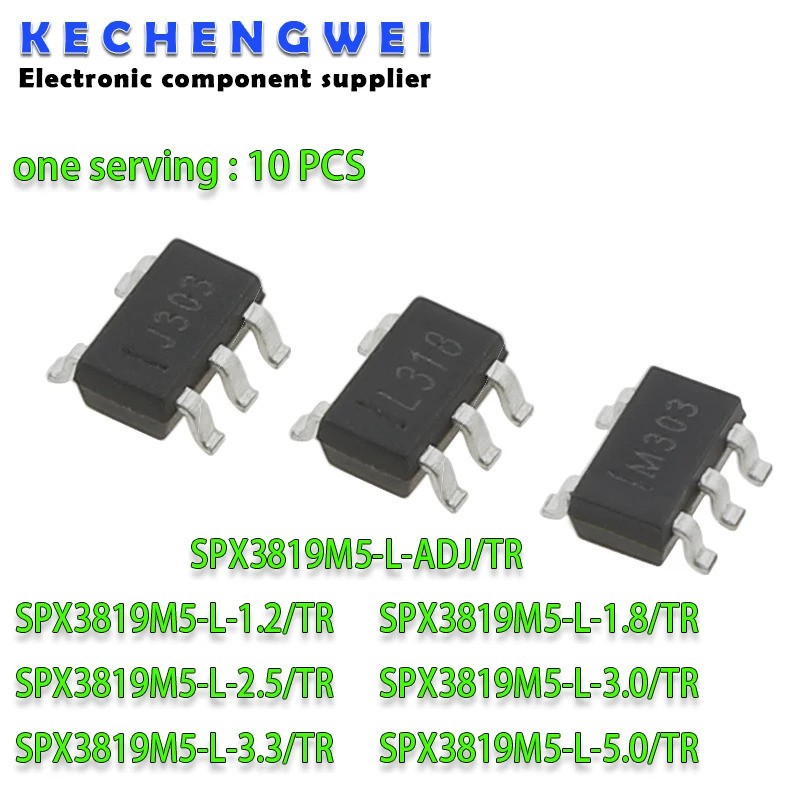 5PCS SPX3819M5-1.2 SPX3819M5-1.8 SPX3819M5-2.5 SPX3819M5-3.0 SPX3819M5-3.3 SPX3819M5-X19M5-2.5 SPX19