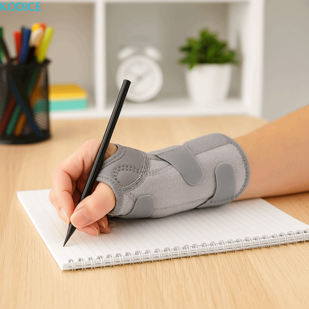 KODICE Tendonitis สายรัดข้อมือปรับได้และระบายอากาศ สำหรับการสนับสนุนข้อมือ Carpal Tunnel Syndrome พร้อมสายรัดพยุงข้อมือแบบซักล้างได้ เหมาะสำหรับเกมอีสปอร์ตและการใช้งานทั่วไป