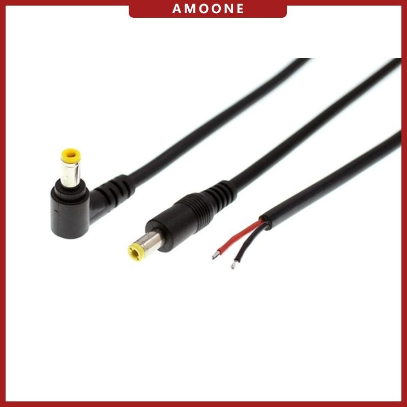 AMOONE DC Power Pigtails Cable DC 5 5MM x 2 5MM Male Plug to Bare Wire Open End Power Wire Supply Re