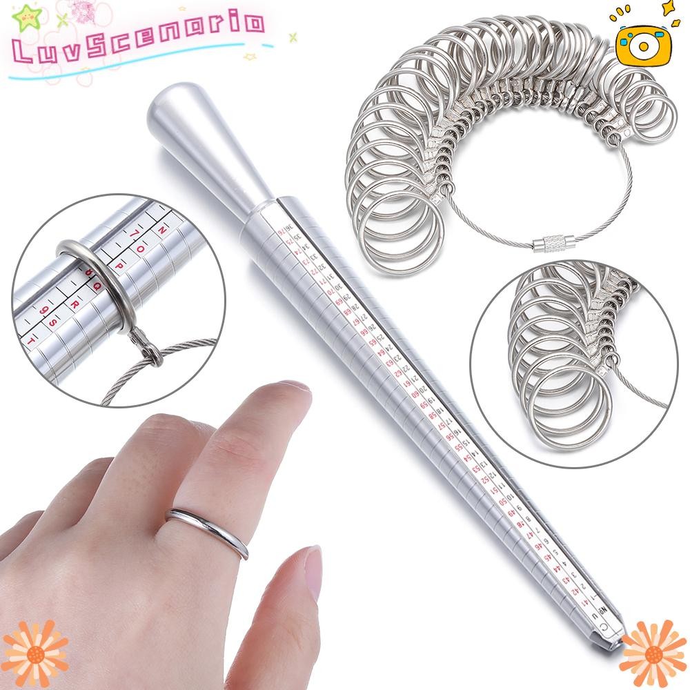 LUVU Finger Ring Sizer Accessories Gauge Professional Ring Sizer Tool