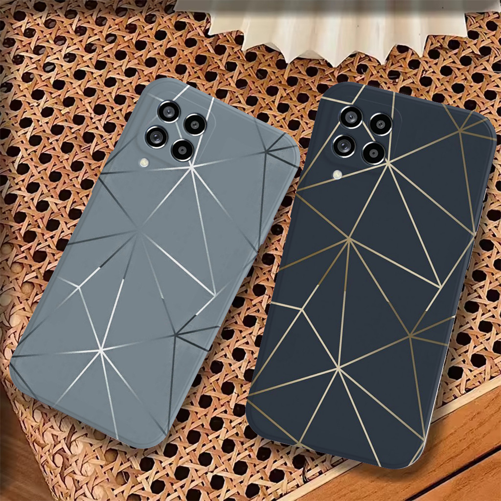 Samsung A12 M12 A22 4G A22 5G M32 4G M22 4G M34 M54 - Softcase - M4rble G4ris Motif - Best Case