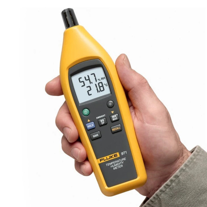 ⭐Fluke 971 เครื่องวัดความชื้นอุณหภูมิ	-20°ซี ถึง 60°ค (-4°ฉ ถึง 140°เอฟ)