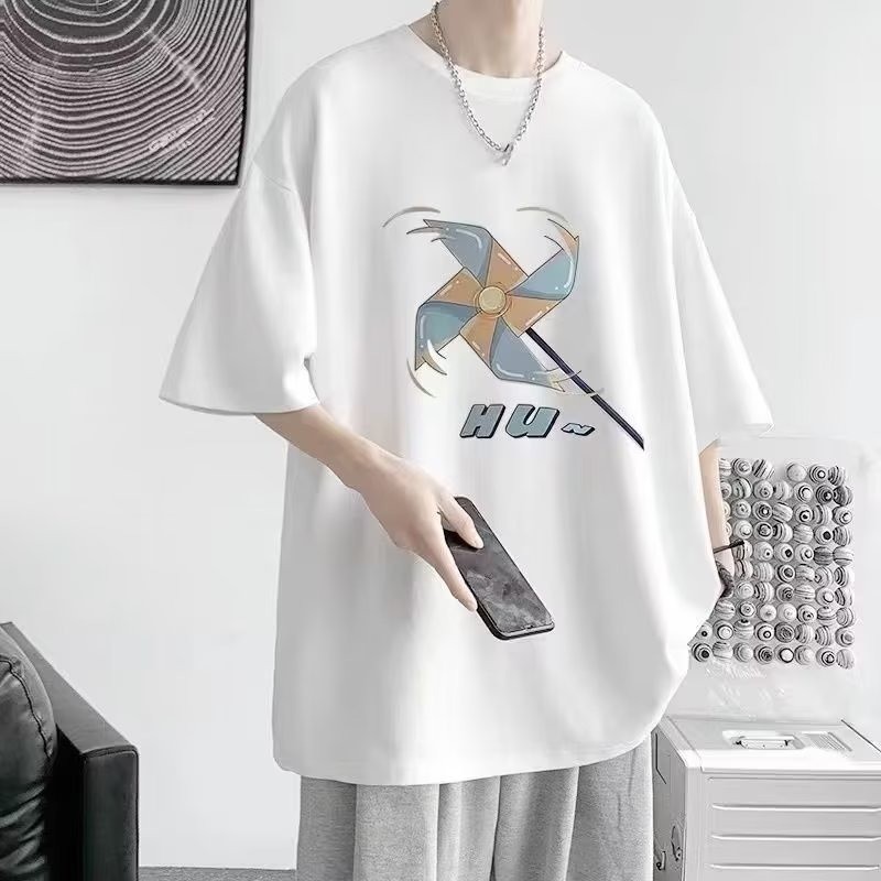 2025 NEW 2025 Creative Fun Standard Ins T-Shirt Harajuku Youth Fashion Trendy Brand Men's New Round 