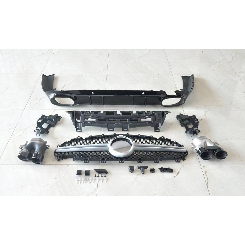 Mercedes-Benz New CLS300 CLS260 CLS350 Modified CLS53AMG Mesh Tail Throat Back Lip Big Surround