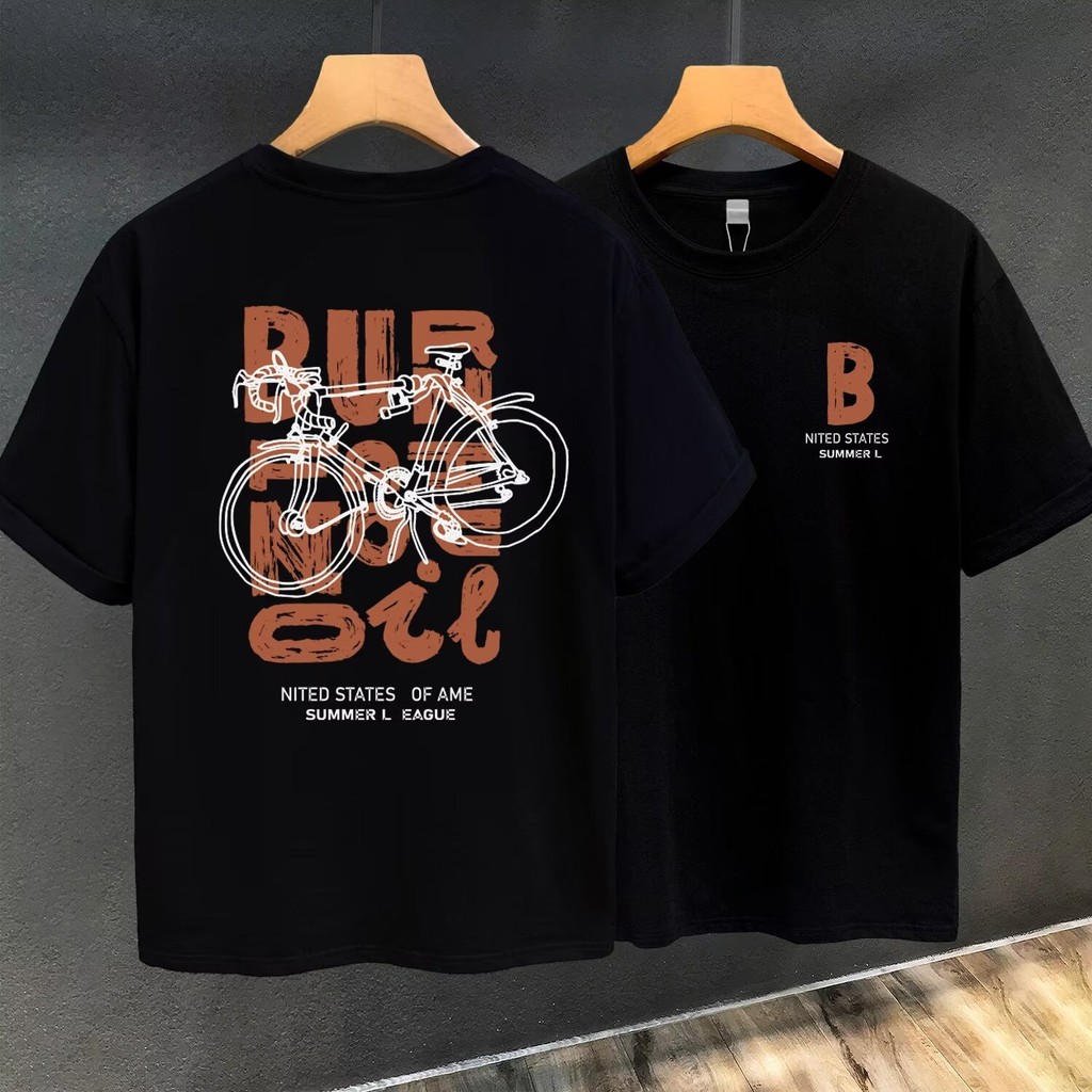 COD 2025A451 Heavyweight Pure Cotton 250g White Ink Print P22 White Black S-4XL new23 6T8Q