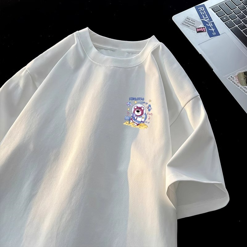 COD 2025 Short Sleeve T-Shirt Men's Summer American High Street Trendy Pure Cotton Design Sense Nich