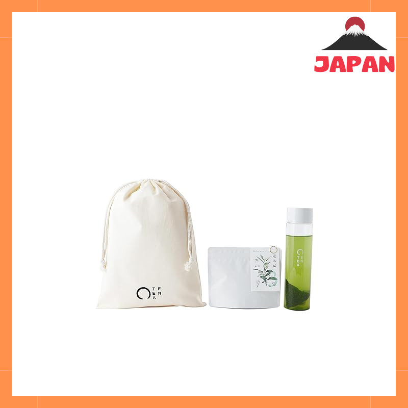 EN TEA Bottle + Cold Brew Green Tea Bags Set (7 Pack) - Quick 30-Second Brew, Made in Japan