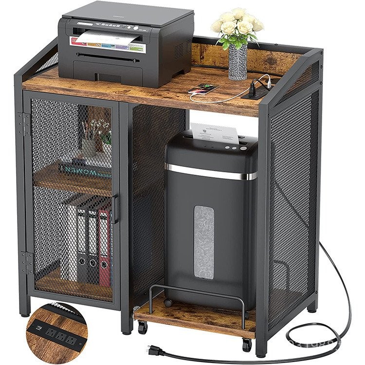 ขายึดชั้นพอร์ตเครื่องพิมพ์ Hyundai USB และซ็อกเก็ตตู้เก็บเอกสารแนวนอนชาร์จ 3 สํานักงาน O7I2