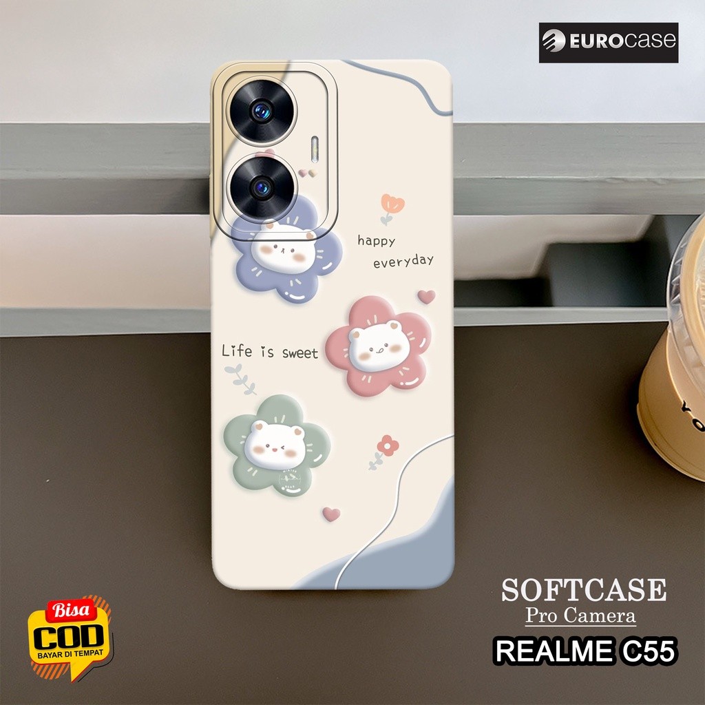 HP ล่าสุด Realme C55 2023 Soft Case - เคสแฟชั่นลายการ์ตูนน่ารัก - เคส Realme C55 ล่าสุด - เคสโทรศัพท
