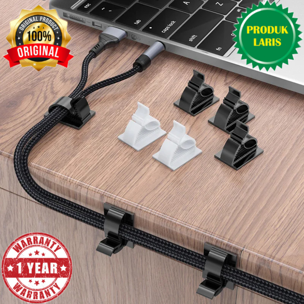 ALBOYI ที่ยึดคลิปหนีบสายไฟแบบปรับได้อเนกประสงค์ 50 ชิ้น - DS506