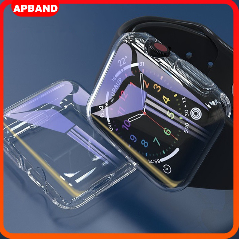 ป้องกันหน้าจอล้างกรณี Tpu for Apple Watch Ultra/SE 3 2 49 มม 46 มม 44 มม 45 มม 42 มม 41 มม 40 มม Series 11 10 9 8 7 6