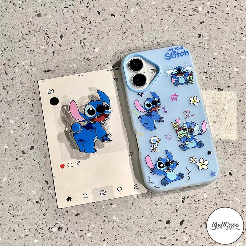 สำหรับIPhone 11 16 17 15 13 12 14 Pro Max XR XS X Max 16 7 8 15 Plus แฟชั่นการ์ตูนดาวดอกไม้ตะเข็บใหม่2in1ครอบคลุมเจลลี่