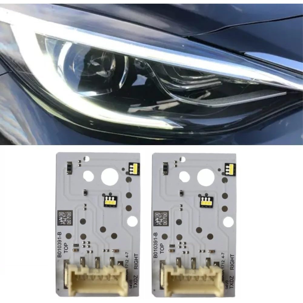 บอร์ด LED Q30 DRL ใหม่ B010390-บี010391-B Fit สําหรับ 2017 2018 2019 Infiniti Q30 QX30 LED ไฟหน้าไฟว