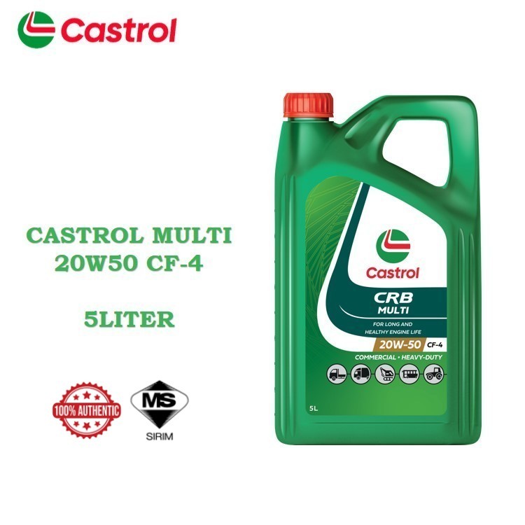 MINYAK CASSTROL CRB MULTI 20W50 CF-4, 5L น้ํามันเครื่องดีเซล