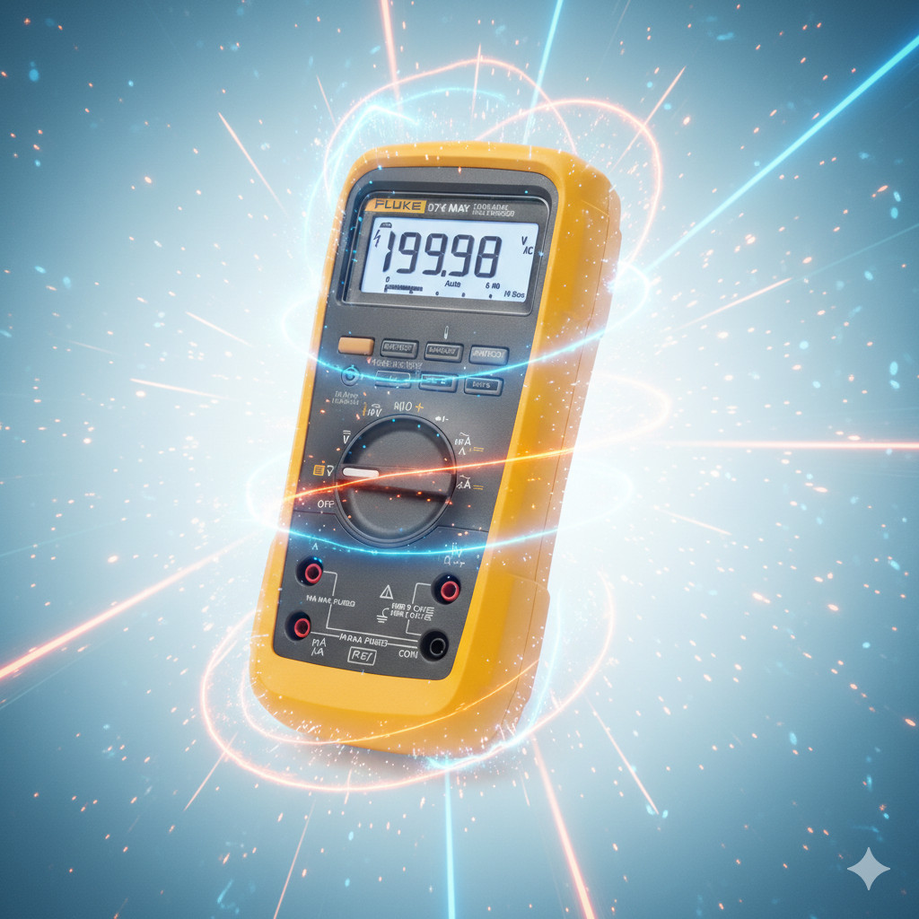 Fluke Digital Multimeter Bundle with Calibration Certificate - True RMS Professional Tester 87V