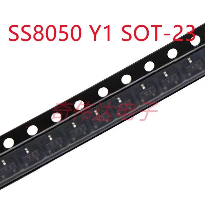 SS8050 Y1 SOT-23 NPN ทรานซิสเตอร์ Patch Triode SS8050 ส่วนประกอบอิเล็กทรอนิกส์ OVKP