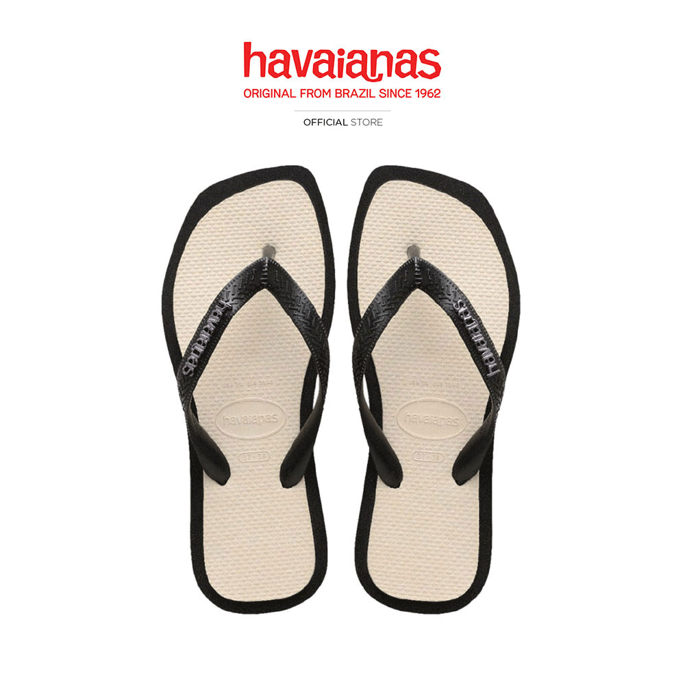 HAVAIANAS รองเท้าแตะ Top Square Fusion Flip Flops BLACK 41499440090U_S5BKXX
