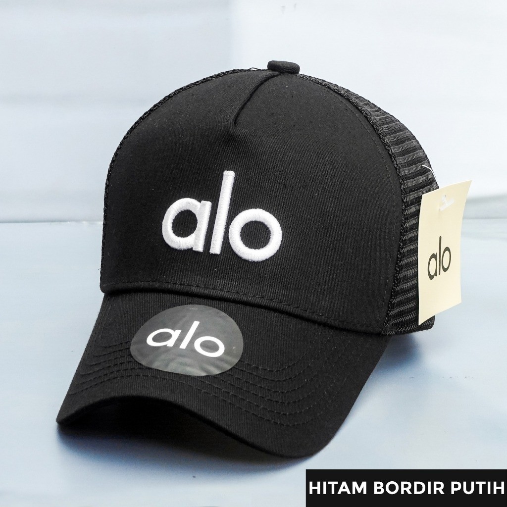 Alooo Trucker Hat Yoga Mirror Hat หมวกตาข่าย aloooo Trucker Hat