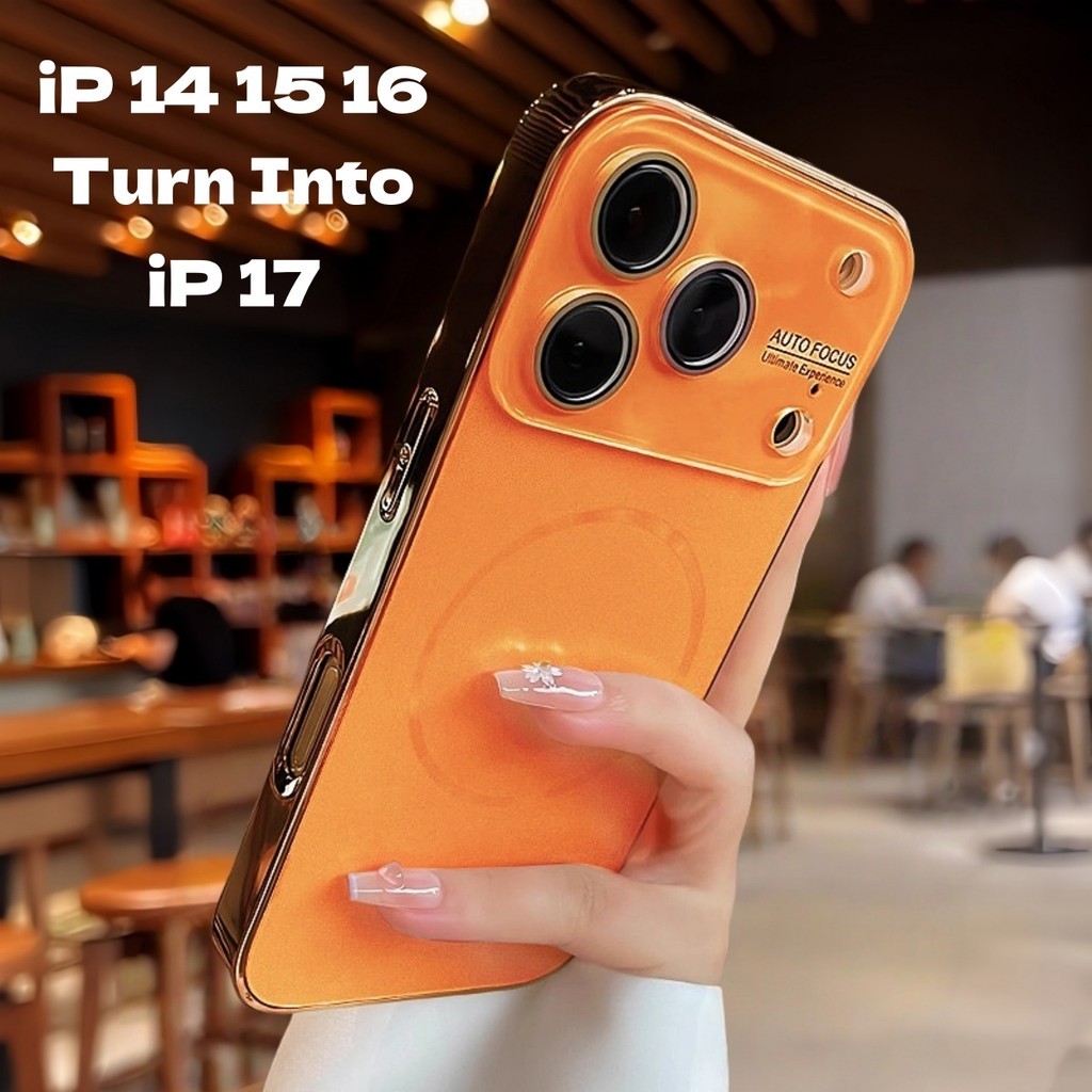 ใหม่หรูหราสีชมพูเคลือบเคสโทรศัพท์แม่เหล็กแข็งพร้อมฟิล์มป้องกันเลนส์สําหรับ ไอโฟน 14/15/16/17 มือโปร สูงสุด ราคา ถูกที่สุด ดีลบีเคเค แกลเลอรีภาพที่ 9