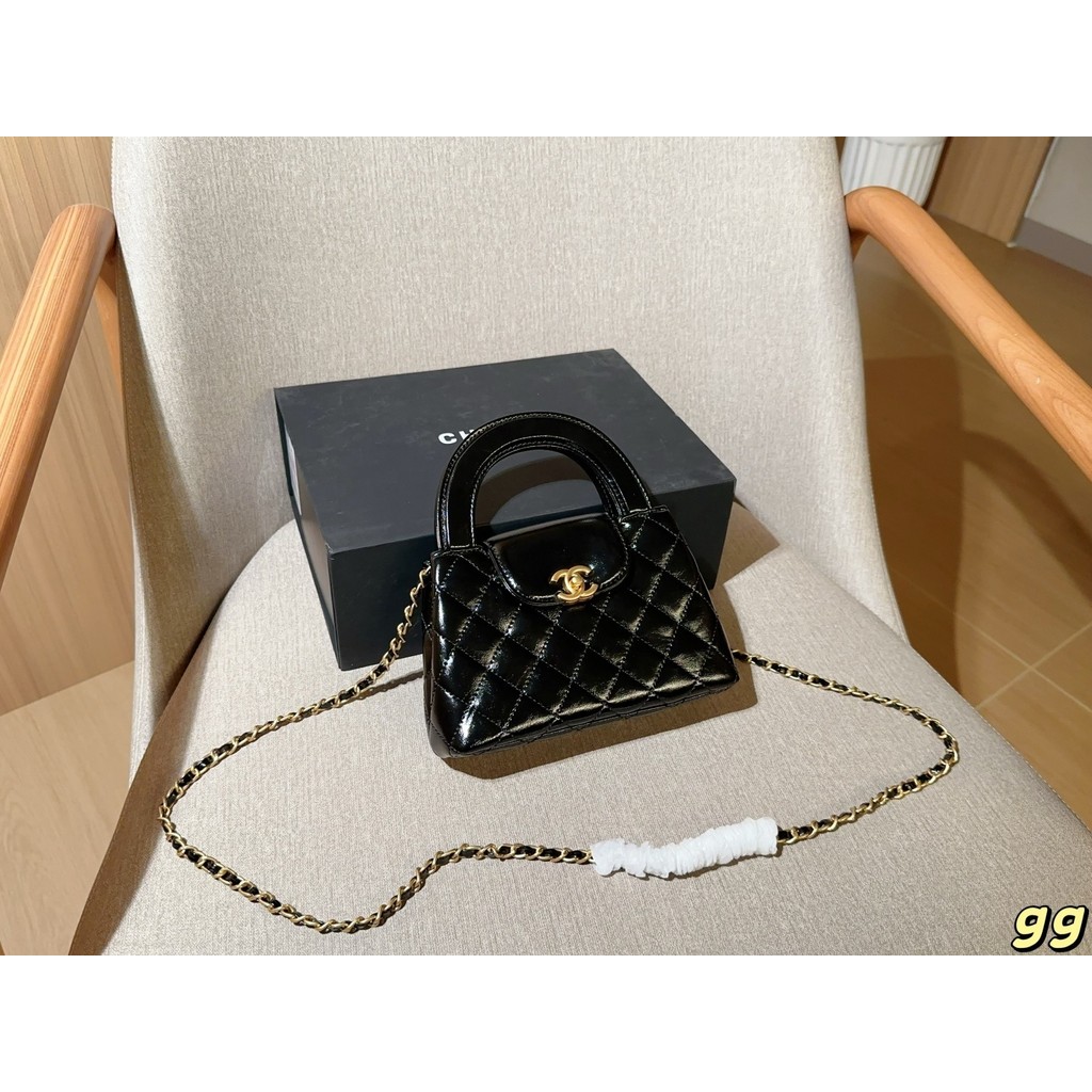 23k kelly kelly Bag kelly Bag Portable Diamond Chain Bag 19 x 12 x 6