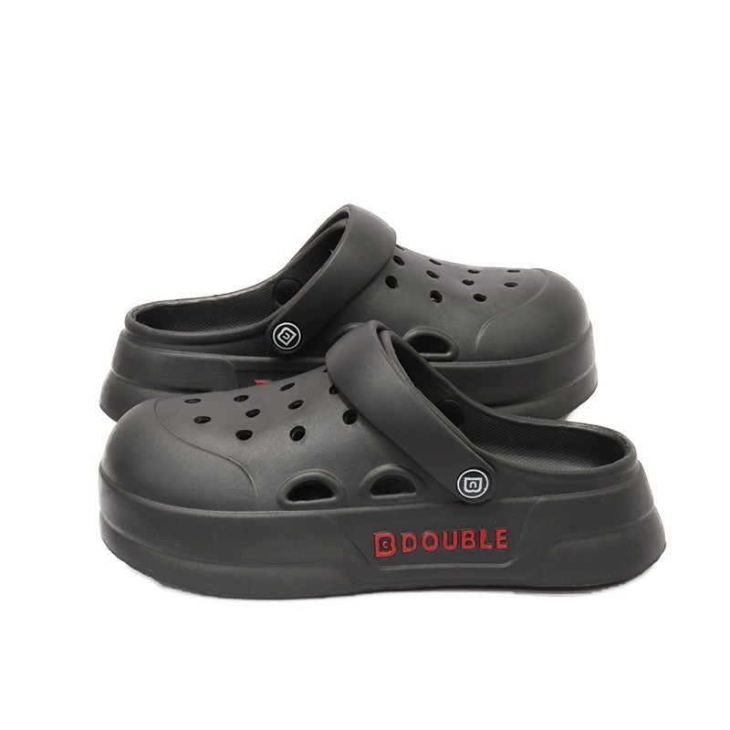 สำหรับผู้ชาย​รองเท้าแตะทนต่อการสึกหรอรองเท้าแตะนุ่มกันลื่นพื้นหนาลำลอง​แฟชั่นแบบสวมหัวโตเสริมความสูง