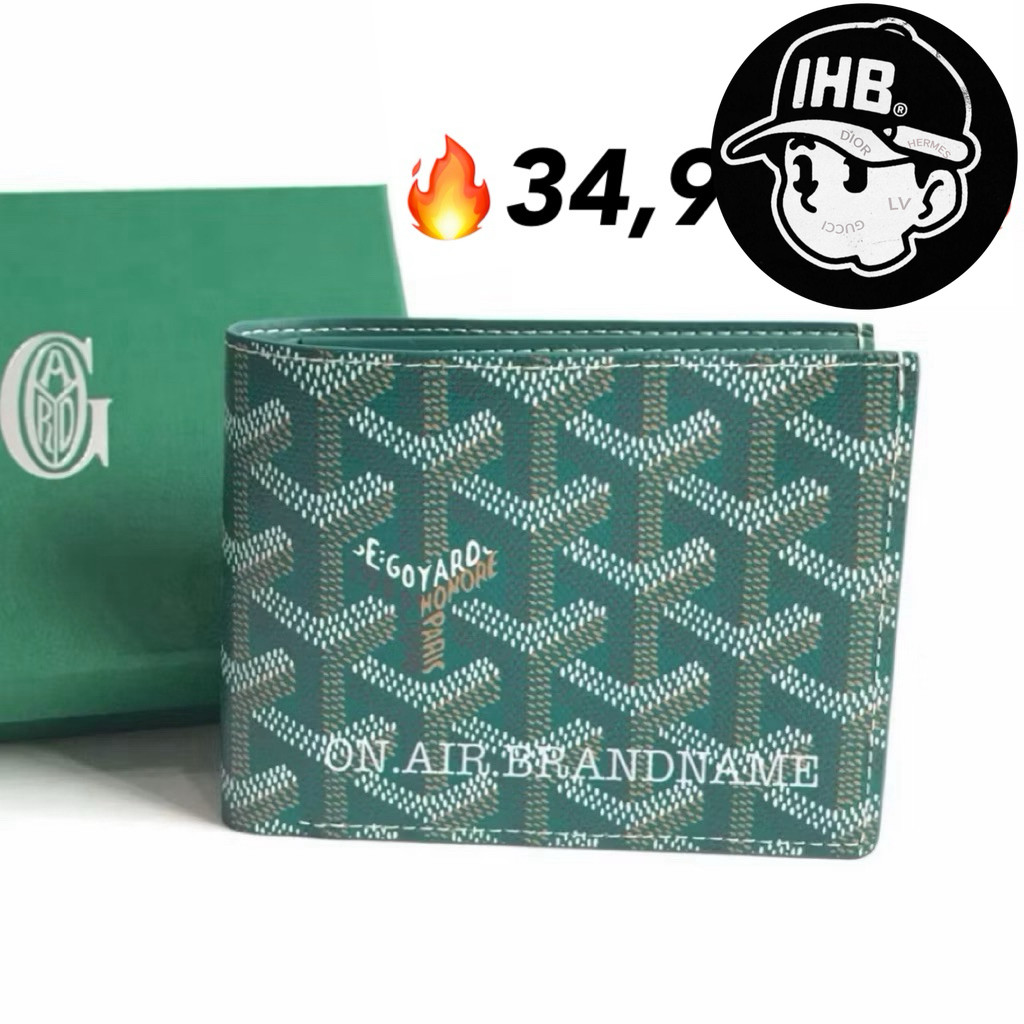 New goyard victoire wallet กระเป๋าสตางค์ สีเขียว ขายดี สวยมาก