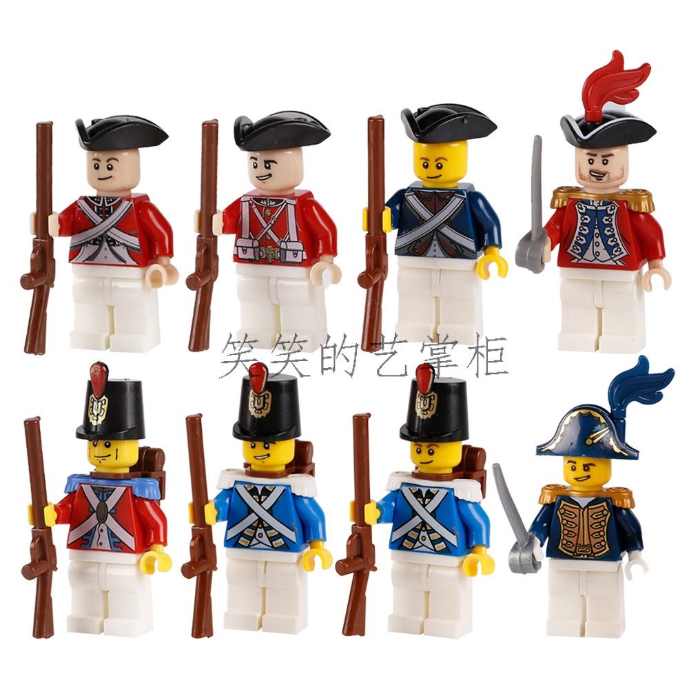 Building Block Minifigures High Imperial Navy PG991-998 ยุคกลาง Pirate Governor World War I Warrior 
