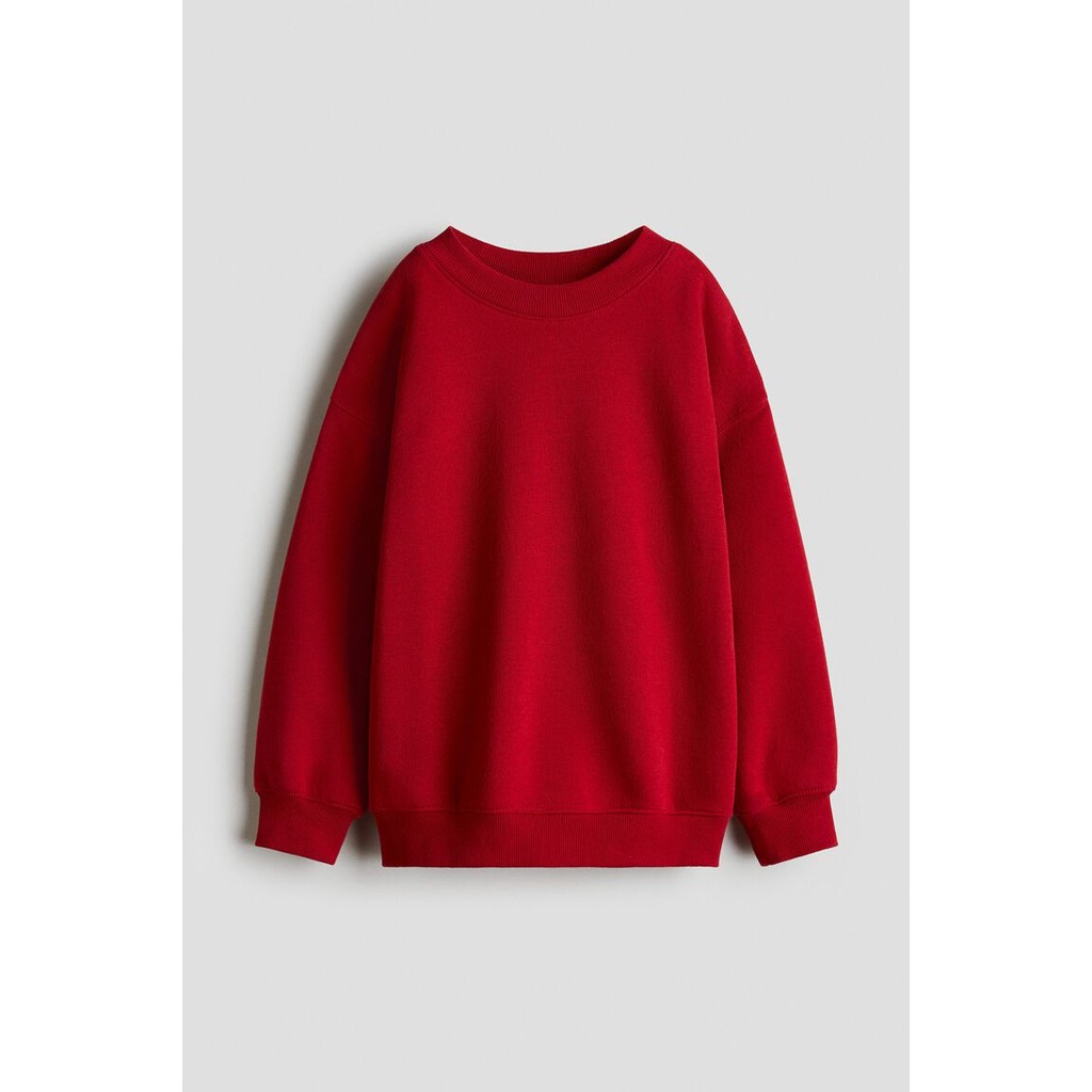 H&M(เอชแอนด์เอ็ม) เสื้อกันหนาวคอจัมเปอร์แบบโอเวอร์ไซส์ Boys Oversized brushed-inside sweatshirt 1245