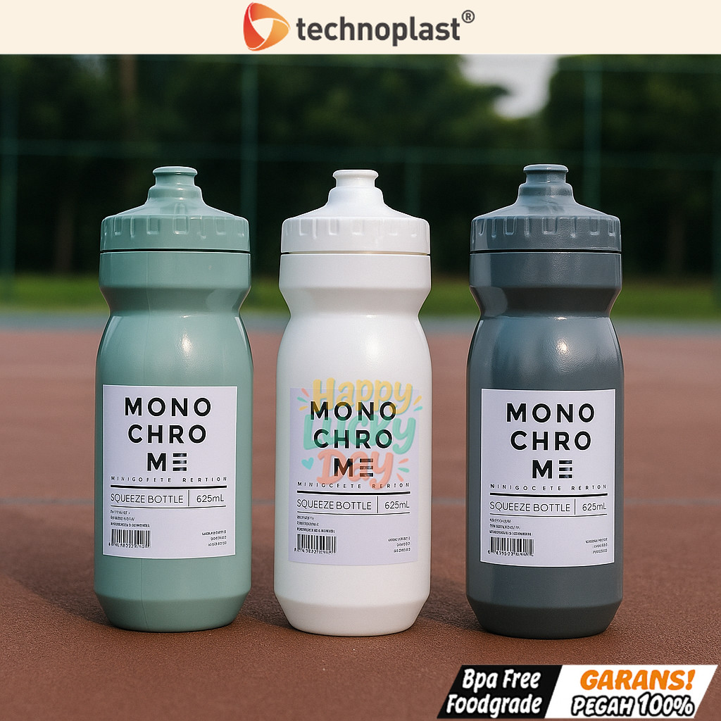 TECHNOPLAST 625ml Bike Sport Squeeze Bottle – Food Grade & Leakproof Bicycle Bidon