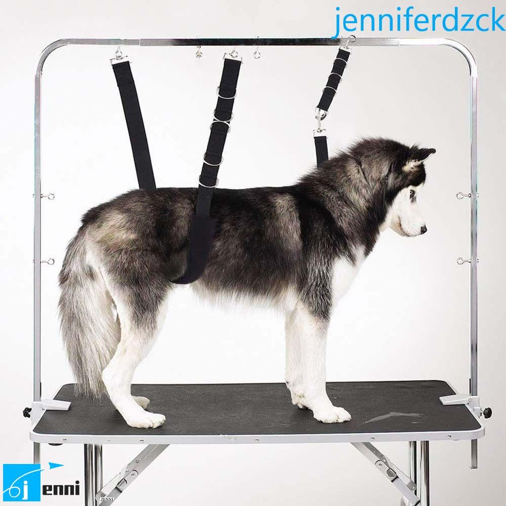 JENNIFE Pet Loop Lock ปรับได้ทนทาน Grooming Belly สายคล้องสําหรับโต๊ะกรูมมิ่งอาบน้ํา Band Collar สุนัข Traction เข็มขัด
