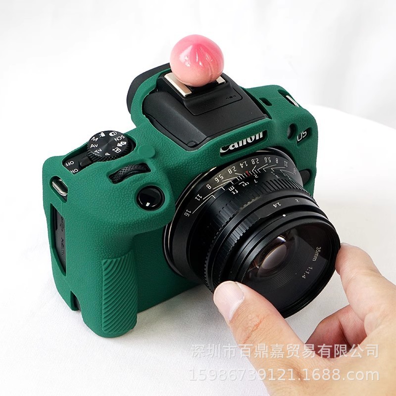 适用佳能EOS R100硅胶套 R100微单相机包 便携保护套 摄影手包