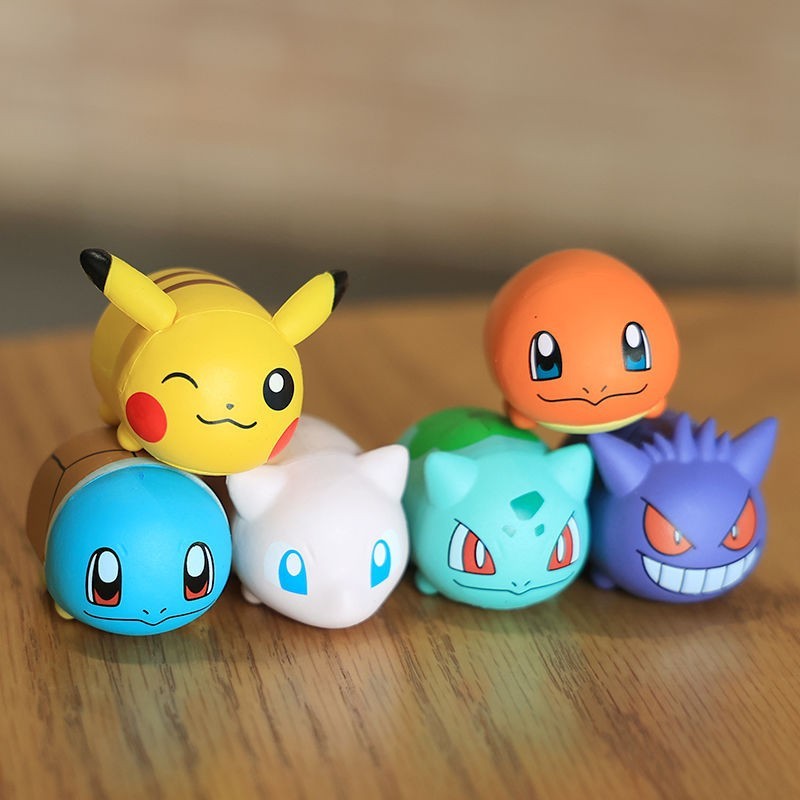 Pokémon Pokémon Pikachu Jenny Turtle Jenny Stacking Happy Doll Doll ตกแต่งเบเกอรี่