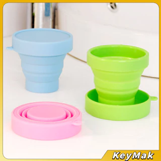 KeyMak แก้วน้ำพับได้, แก้วน้ำซิลิโคน ถ้วยยืดไสลด์ silicone folding cup