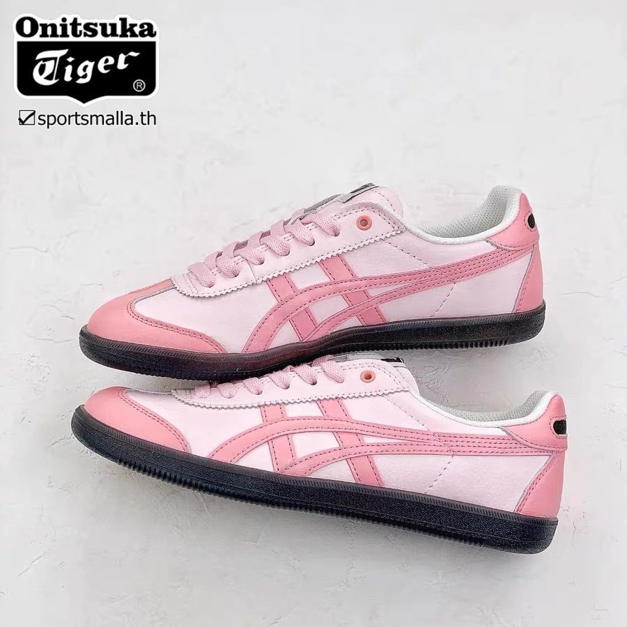 Onitsuka TOKUTEN Dark Pink อุปกรณ์ต่อพ่วง Black German Training Shoes Rng combedhanattom คอเต่าแท้ บ
