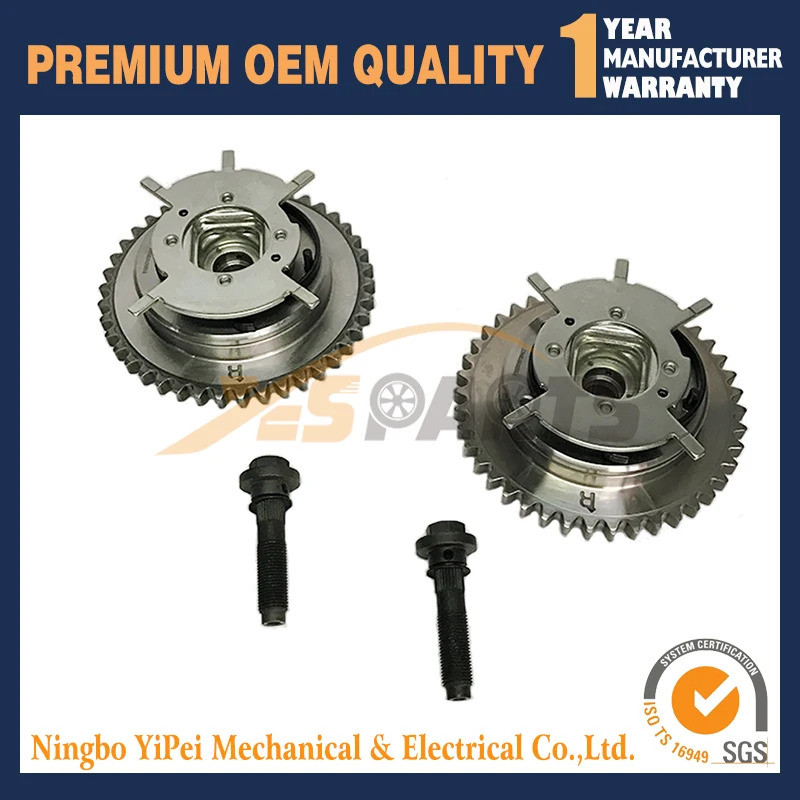 2PCS สําหรับ Ford Camshaft Phaser Variable Timing Cam เกียร์ 3R2Z-6A257-DA 3L3E6C524FA 3R2Z6A257DA