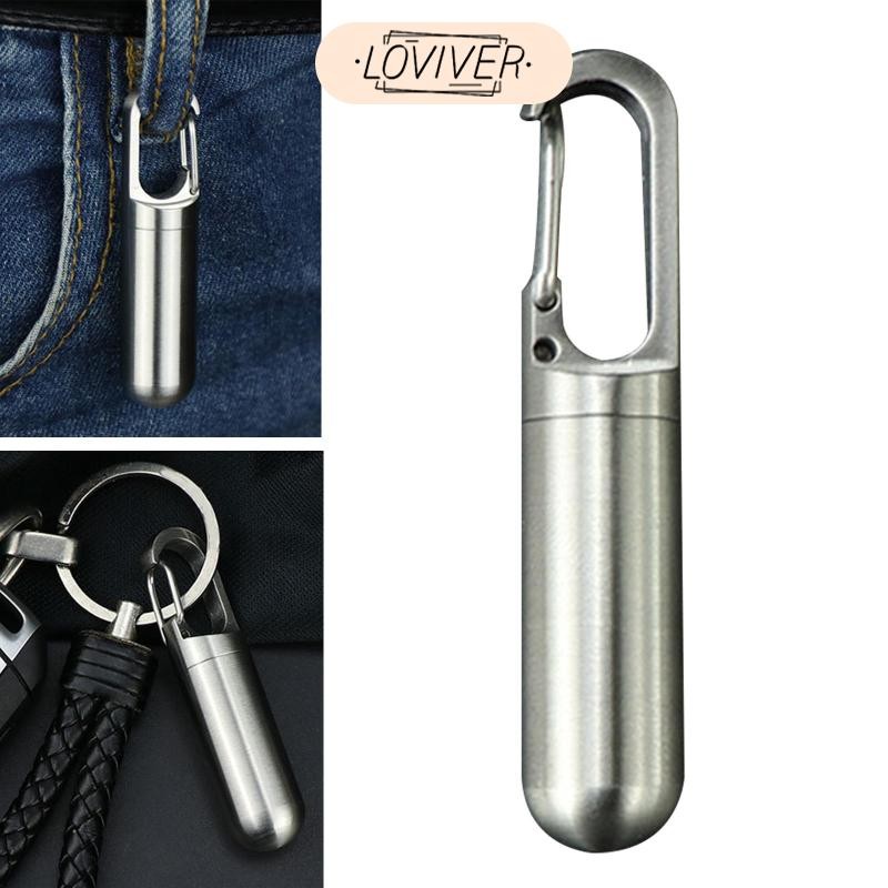 LOVIVER กล่องยาขนาดเล็ก-เครื่องจ่ายยาขนาดเล็กกล่องเก็บแบบพกพากรณีคอนเทนเนอร์สําหรับกลางแจ้ง - รูปที่ 7