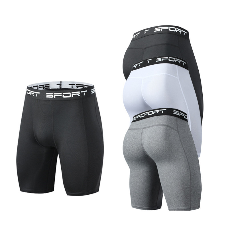 Sports Tight Shorts Quick-Drying Five-Point Running Elastic Compression Pants Basketball Professiona