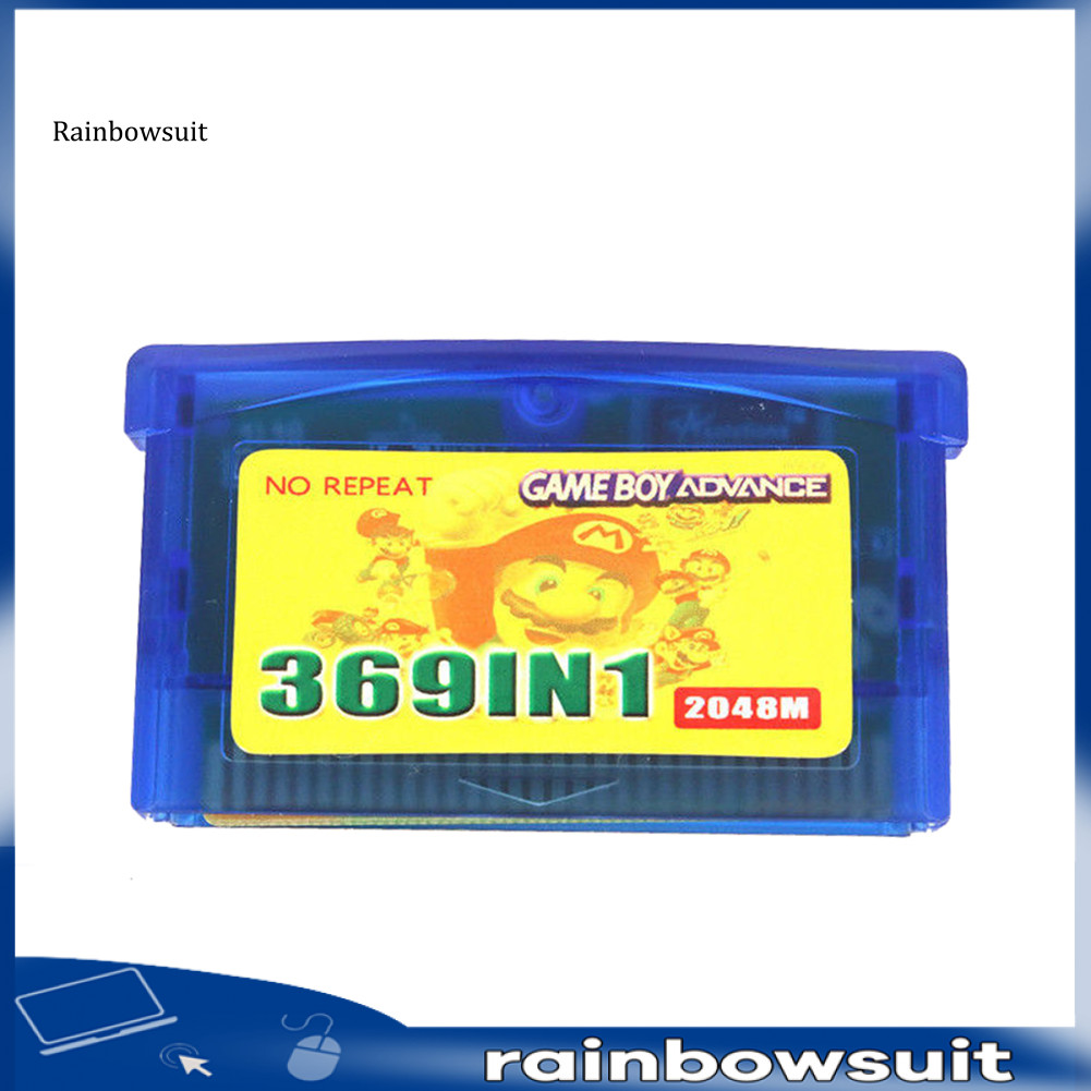 [RB] 369 in 1 US Version Game Cartridge การ์ดเกมสําหรับ GameBoy Advance
