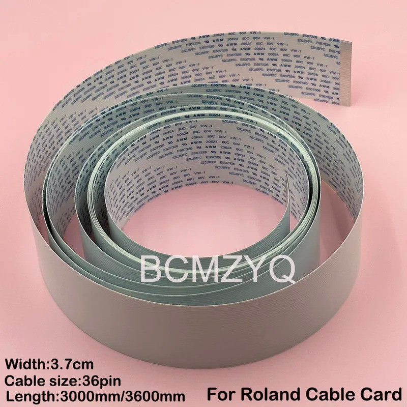 4PCS ยาววันที่สาย 36Pin 3M 3.6M สําหรับ Roland SJ740 FJ740 RS-640 RE-640 RA-640 RS540 SP540V VP300 V