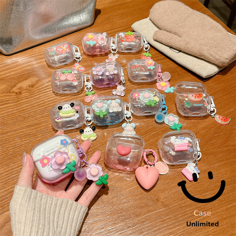 สําหรับ Hoco EW02 Plus เคส Case เคสหูฟัง ลูกสุนัขดอกไม้รักน่ารัก