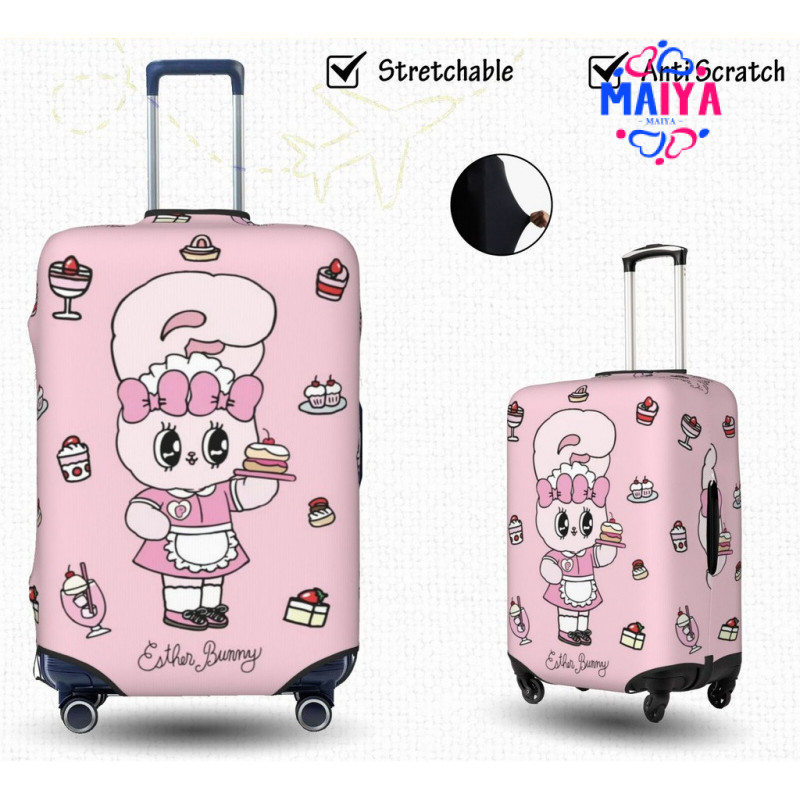 East Rabbit ผ้าคลุมกระเป๋าเดินทาง Elastic Spandex ผ้าคลุมกระเป๋าเดินทาง 18 20 22 24 26 28 30 32 นิ้ว