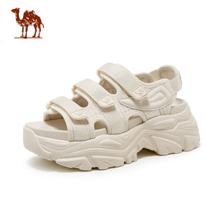 CAMEL CROWN รองเท้าแตะผู้หญิง รองเท้าแตะเพิ่มความสูงที่ทันสม…