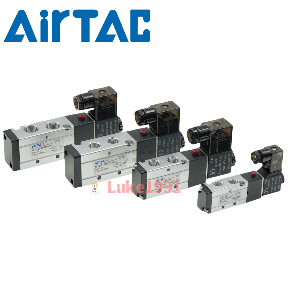 AirTAC Solenoid วาล์วงานไม้สิ่งทอ 4N110-06 4N210-08 4N310-10/08