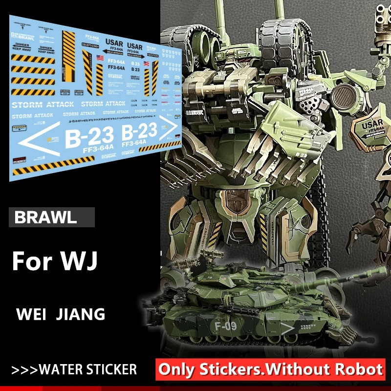 ชุดอัพเกรดสติกเกอร์น้ําสําหรับการเปลี่ยนแปลง WEIJIANG WJ ขนาดใหญ่ Brawl Action Figure อุปกรณ์เสริม