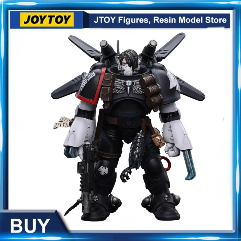 [ในสต็อก] JOYTOY Warhammer 40K 1/18 Action Figure Raven Guard Chapter Master Kayvaan Shrik อะนิเมะคอ