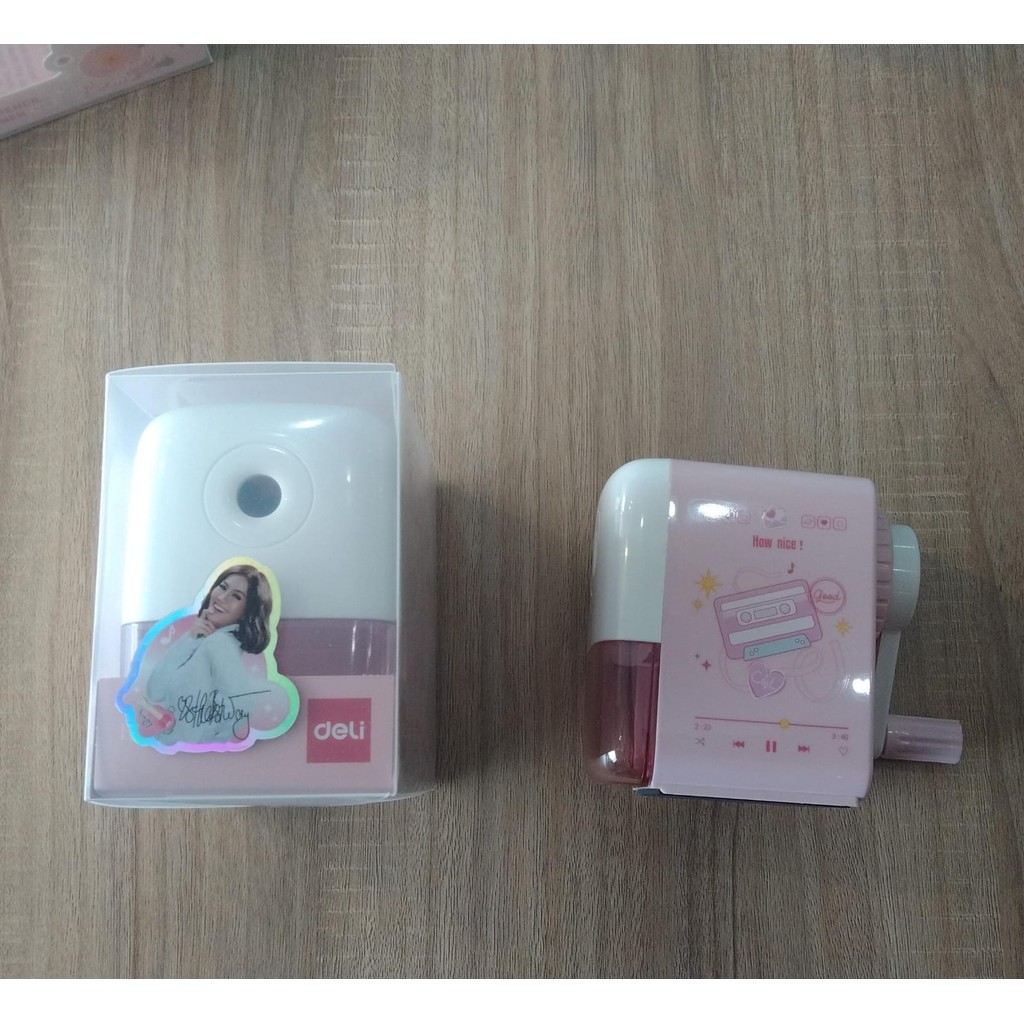DELI CH510 ROTARY SHARPENER สีชมพู