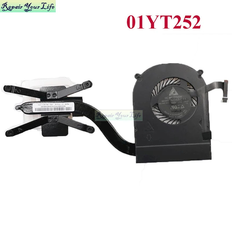 Ii01YT252 CPU ฮีทซิงค์พัดลมสําหรับ Lenovo ThinkPad X1 คาร์บอน 4TH GEN โยคะ 2nd 3rd โน้ตบุ๊ค Cooler ห