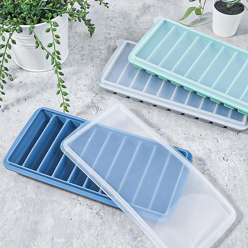 [Benvdsg-t] 10 กริด Sti Shape Ice Molds ถาดพร้อมฝาปิด Non-Sti กระบอกกล่องน้ําแข็งซิลิโคนถาดน้ําแข็งแม่พิมพ์ DIY Jelly ช็อกโกแลต Mould