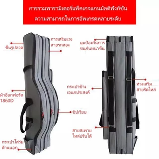 กระเป๋าคันเบ็ด กระเป๋าเก็บอุปกรณ์ตกปลาความจุขนาดใหญ่ กระเป๋าตกปลากันน้ำอเนกประสงค์ มีสินค้าพร้อมส่งไม่ต้องรอ
