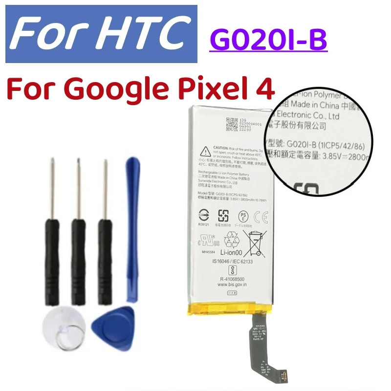 G020IB 2800mAh แบตเตอรี่ทดแทนคุณภาพสูง GO2OI-B สําหรับ Google Pixel4 พิกเซล 4 G020I-B แบตเตอรี่ของแท